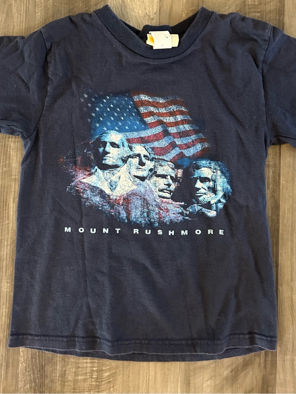 Kids Navy Mount Rushmore Short Sleeve Graphic Tee